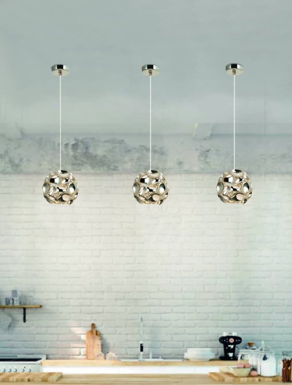 Lampa wisząca Carera Cromo S