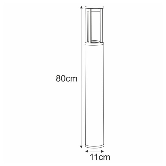 Lampa ogrodowa stojąca k-8139