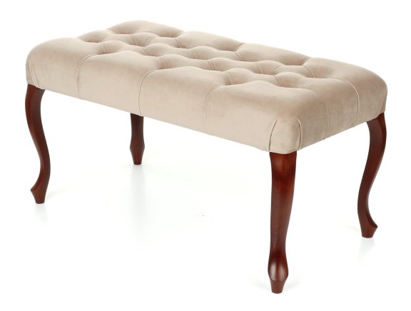 Pufa ławka Ludwik Chesterfield 45x90