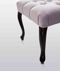 Pufa ławka Ludwik Chesterfield 45x90