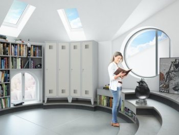 Szafka ubraniowa z nóżkami SUM W 321 ST