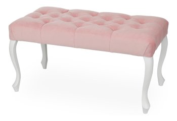 Pufa ławka Ludwik Chesterfield 45x90